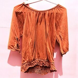 New York Laundry Orange Blouse